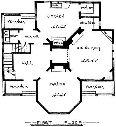 Victorian House Plans: 50 Victorian Stick-Style Designs from original 