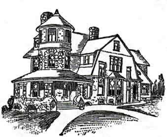 Victorian House Plans on Victorian Queen Anne Residence  1906 House Plan